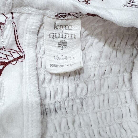 Kate Quinn Smocked Mayflower Ship Thanksgiving Flutter Sleeve Jumpsuit 18-24M - Picture 6 of 6